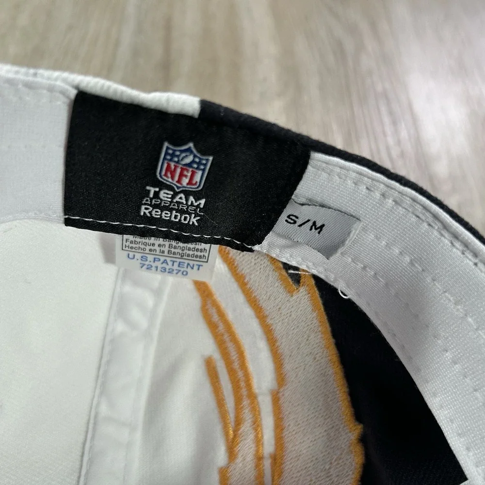 Reebok Pittsburgh Steelers Splash Fitted Hat Small/Medium NFL Football Cap